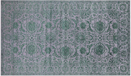 Grey Persian Tabriz Wool & Silk Handmade Rug - Manhattan Rugs