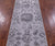 Grey Persian Tabriz Wool & Silk Handmade Runner Rug - Manhattan Rugs