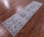 Grey Persian Tabriz Wool & Silk Handmade Runner Rug - Manhattan Rugs