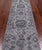 Grey 2' 8" X 9' 11" Wool & Silk Handmade Persian Tabriz Runner Rug - Q22478