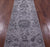 Grey Wool & Silk Handmade Persian Tabriz Runner Rug - Manhattan Rugs