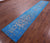 Blue Runner Modern Hand Knotted Wool & Silk Rug - Manhattan Rugs