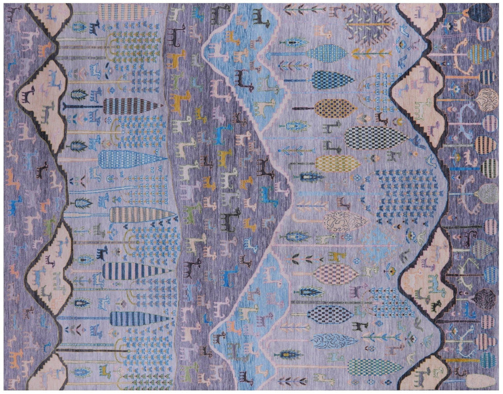 Tribal Persian Gabbeh Handmade Wool Rug - Manhattan Rugs