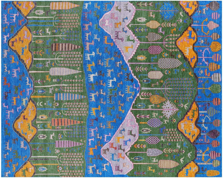 Tribal Persian Gabbeh Hand Knotted Wool Rug - Manhattan Rugs