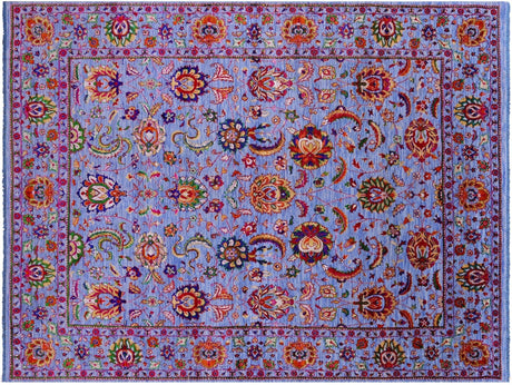Wool & Silk Persian Tabriz Hand Knotted Rug - Manhattan Rugs