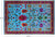 Blue Turkish Angora Oushak Handmade Wool & Silk Rug - Manhattan Rugs