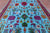 Blue Turkish Angora Oushak Handmade Wool & Silk Rug - Manhattan Rugs