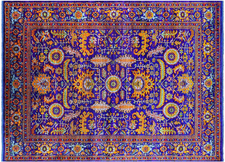 Purple Persian Tabriz Handmade 100% Silk Rug - Manhattan Rugs