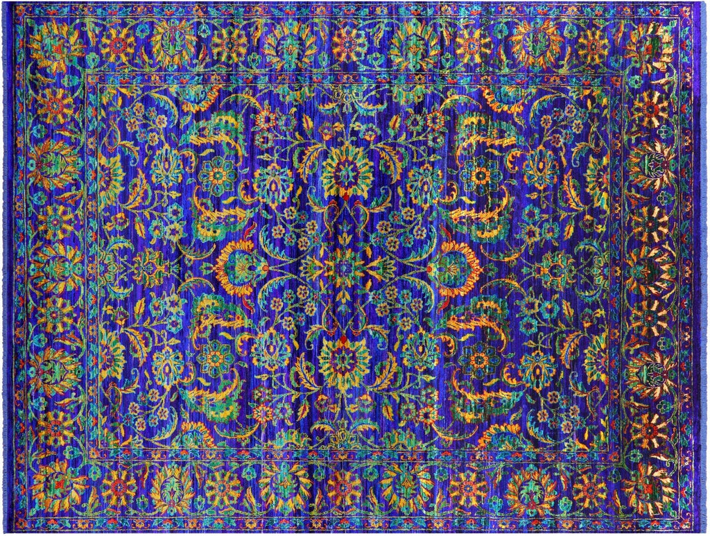 Purple Persian Tabriz Handmade 100% Silk Rug - Manhattan Rugs