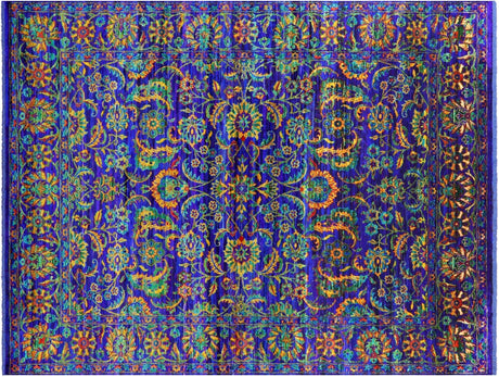 Purple Persian Tabriz Handmade 100% Silk Rug - Manhattan Rugs