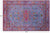 Blue Persian Heriz Serapi Wool & Silk Hand Knotted Rug - Manhattan Rugs