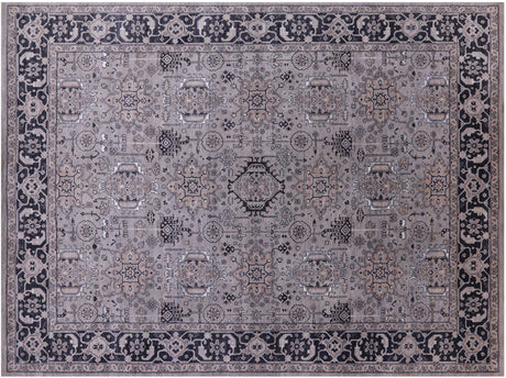 Wool & Silk Persian Heriz Serapi Handmade Rug - Manhattan Rugs