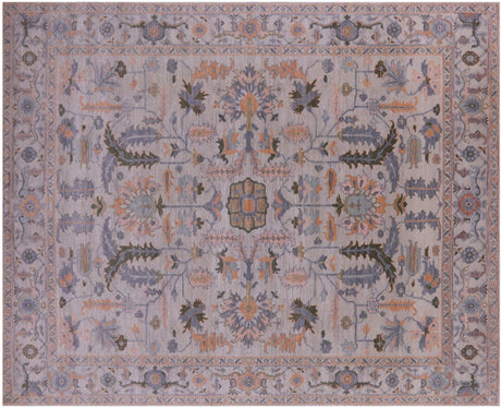 Ivory Persian Heriz Serapi Handmade Wool Rug - Manhattan Rugs