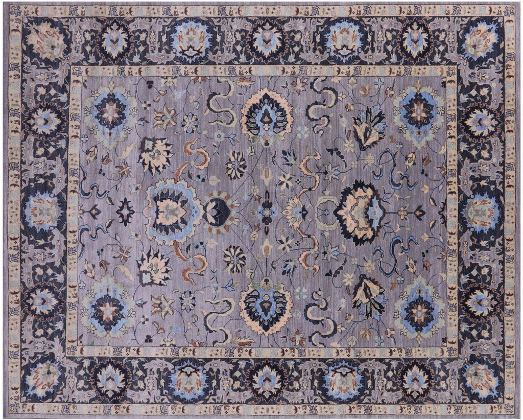 Grey Handmade Persian Tabriz Wool Rug - Manhattan Rugs