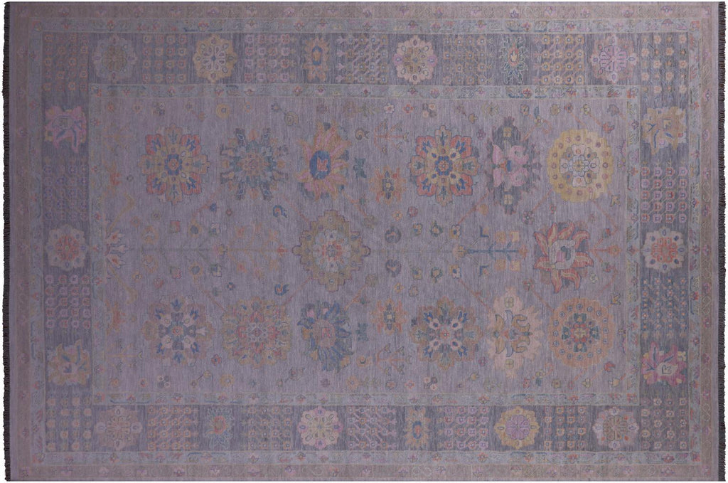 Silver Persian Heriz Serapi Handmade Wool Rug - Manhattan Rugs