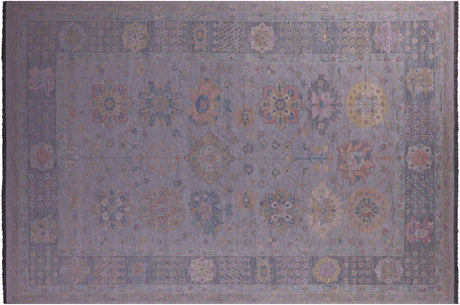 Silver Persian Heriz Serapi Handmade Wool Rug - Manhattan Rugs