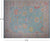 SUPER SALE Blue 12' 4" X 14' 9" Turkish Angora Oushak Hand Knotted Rug - Q22643