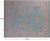 Blue 12' 4" X 14' 9" Turkish Angora Oushak Hand Knotted Rug - Q22643