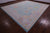 Blue Turkish Angora Oushak Hand Knotted Rug - Manhattan Rugs