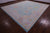 Blue 12' 4" X 14' 9" Turkish Angora Oushak Hand Knotted Rug - Q22643