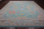 SUPER SALE Blue 12' 4" X 14' 9" Turkish Angora Oushak Hand Knotted Rug - Q22643