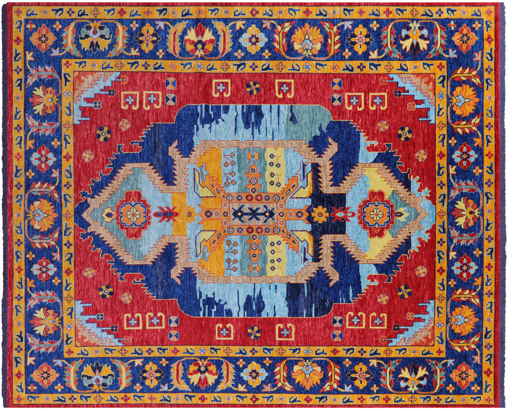Red Hand Knotted Persian Heriz Serapi Rug - Manhattan Rugs
