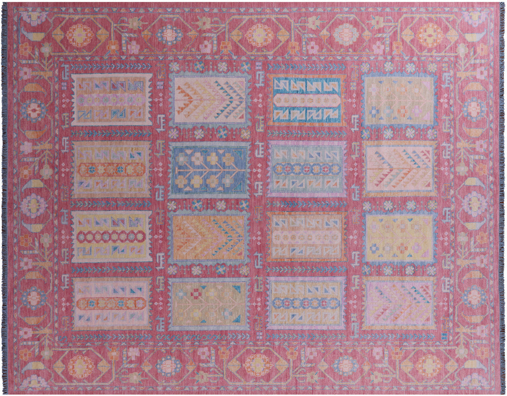Pink Persian Gabbeh Hand-Knotted Rug - Manhattan Rugs