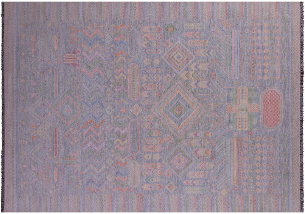 Silver Moroccan Handmade Wool Rug - Manhattan Rugs