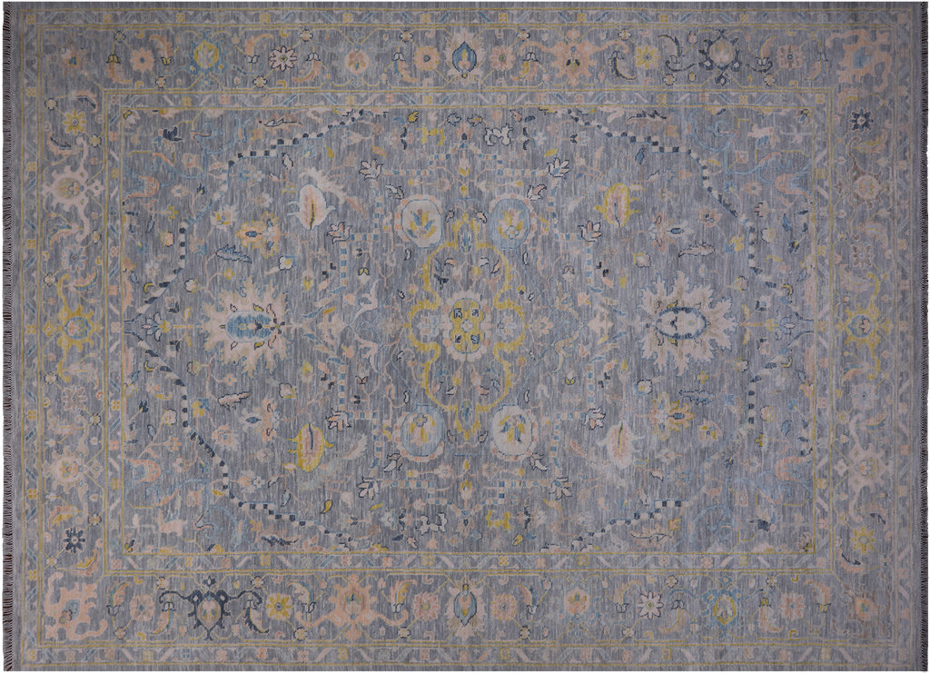 Silver Persian Tabriz Handmade Wool Rug 10' 2" X 14' 2" - Q22666