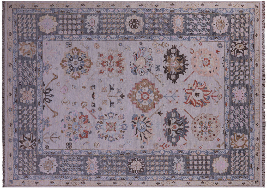 Grey Persian Heriz Serapi Hand Knotted Wool Rug - Manhattan Rugs