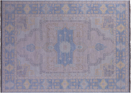 Grey Persian Heriz Serapi Hand Knotted Wool Rug - Manhattan Rugs