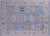 Blue Handmade Turkish Angora Oushak Rug - Manhattan Rugs