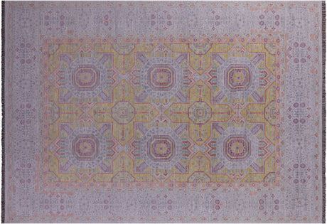 Gold Mamluk Hand Knotted Wool Rug - Manhattan Rugs