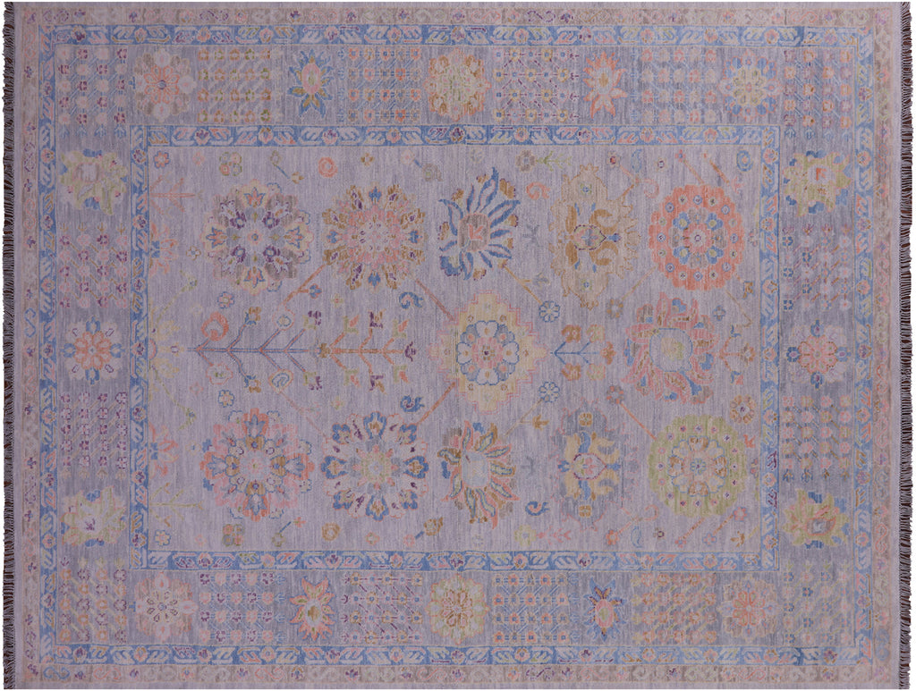 Silver Persian Heriz Serapi Handmade Wool Rug - Manhattan Rugs