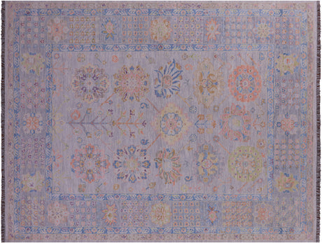 Silver Persian Heriz Serapi Handmade Wool Rug - Manhattan Rugs