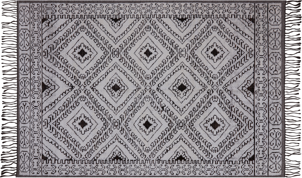 SUPER SALE Ivory Moroccan Wool On Wool Hand Knotted Rug 5' 0" X 7' 8" - Q22699
