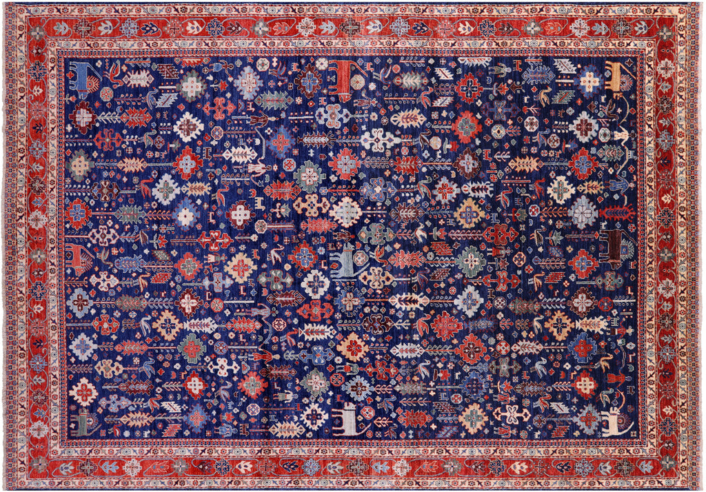 Hand-Knotted Persian Heriz Serapi Rug - Manhattan Rugs