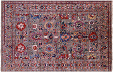 Persian Heriz Serapi Hand-Knotted Wool Rug - Manhattan Rugs