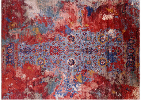 Transitional Persian Heriz Serapi Handmade Rug - Manhattan Rugs
