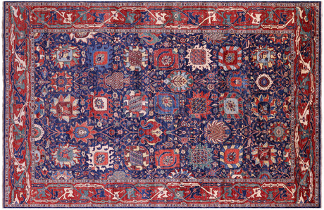 Persian Heriz Serapi Handmade Rug - Manhattan Rugs