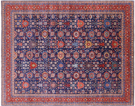 Persian Heriz Serapi Handmade Wool Rug - Manhattan Rugs