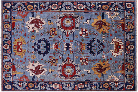 Hand-Knotted Persian Heriz Serapi Wool Rug - Manhattan Rugs