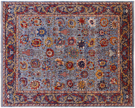 Persian Heriz Serapi Handmade Wool Rug - Manhattan Rugs