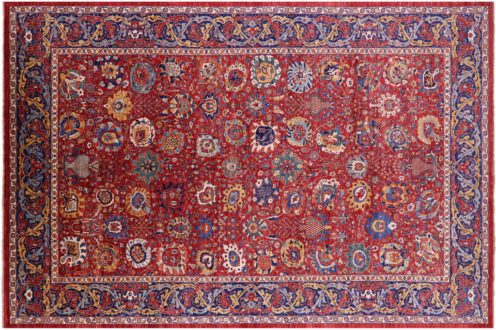 Hand-Knotted Persian Heriz Serapi Wool Rug - Manhattan Rugs