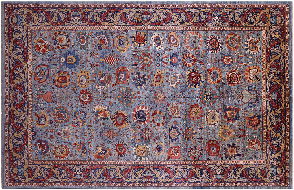 Persian Heriz Serapi Hand Knotted Rug - Manhattan Rugs