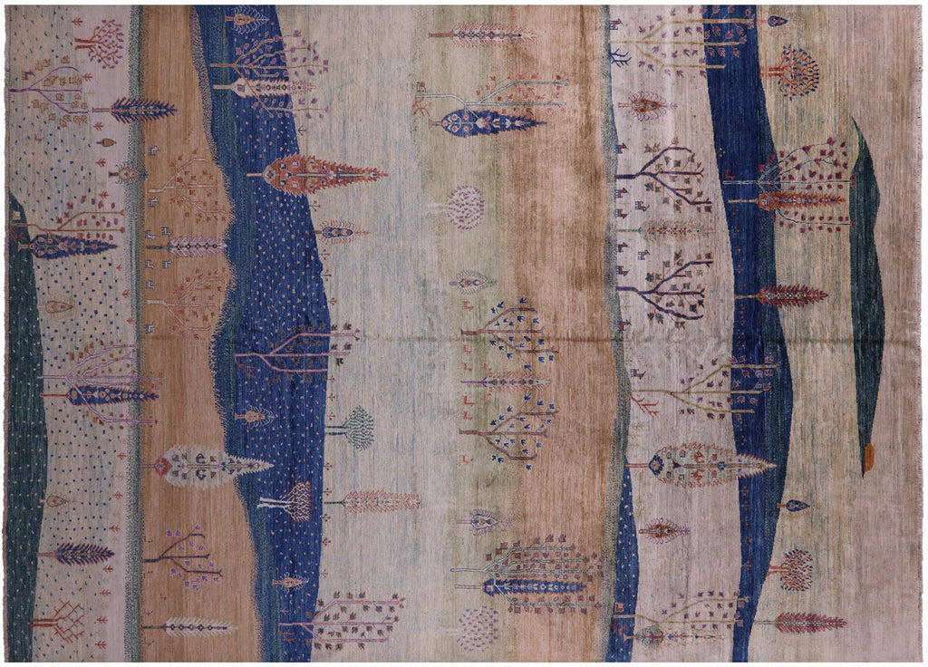 Tribal Persian Gabbeh Handmade Wool Rug - Manhattan Rugs