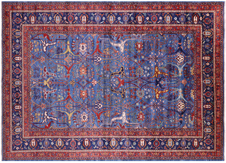 Hand-Knotted Persian Heriz Serapi Rug - Manhattan Rugs