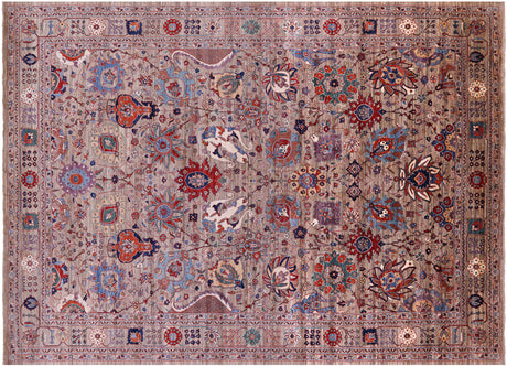 Persian Heriz Serapi Handmade Wool Rug - Manhattan Rugs