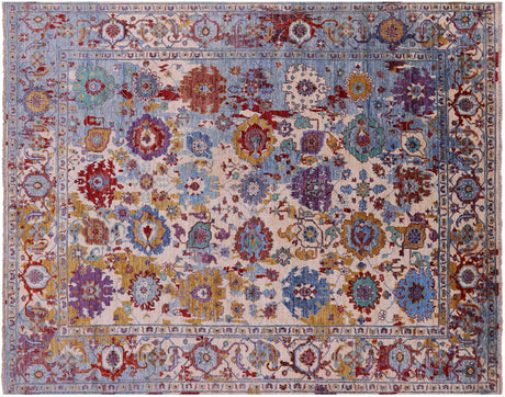 Hand-Knotted Transitional Persian Heriz Serapi Rug - Manhattan Rugs