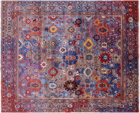Transitional Persian Heriz Serapi Handmade Rug - Manhattan Rugs